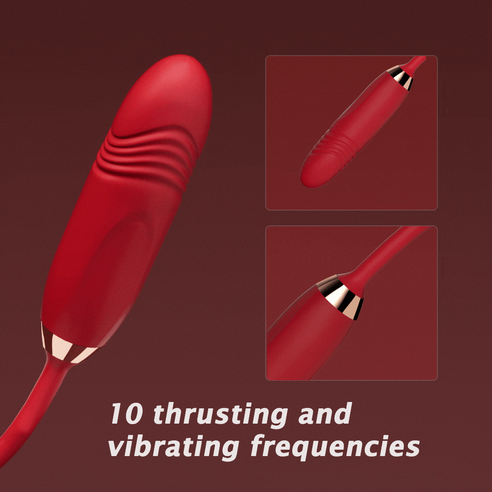 Datecapades Clit Nibbler Vibrator with Tongue and Vibrating Egg