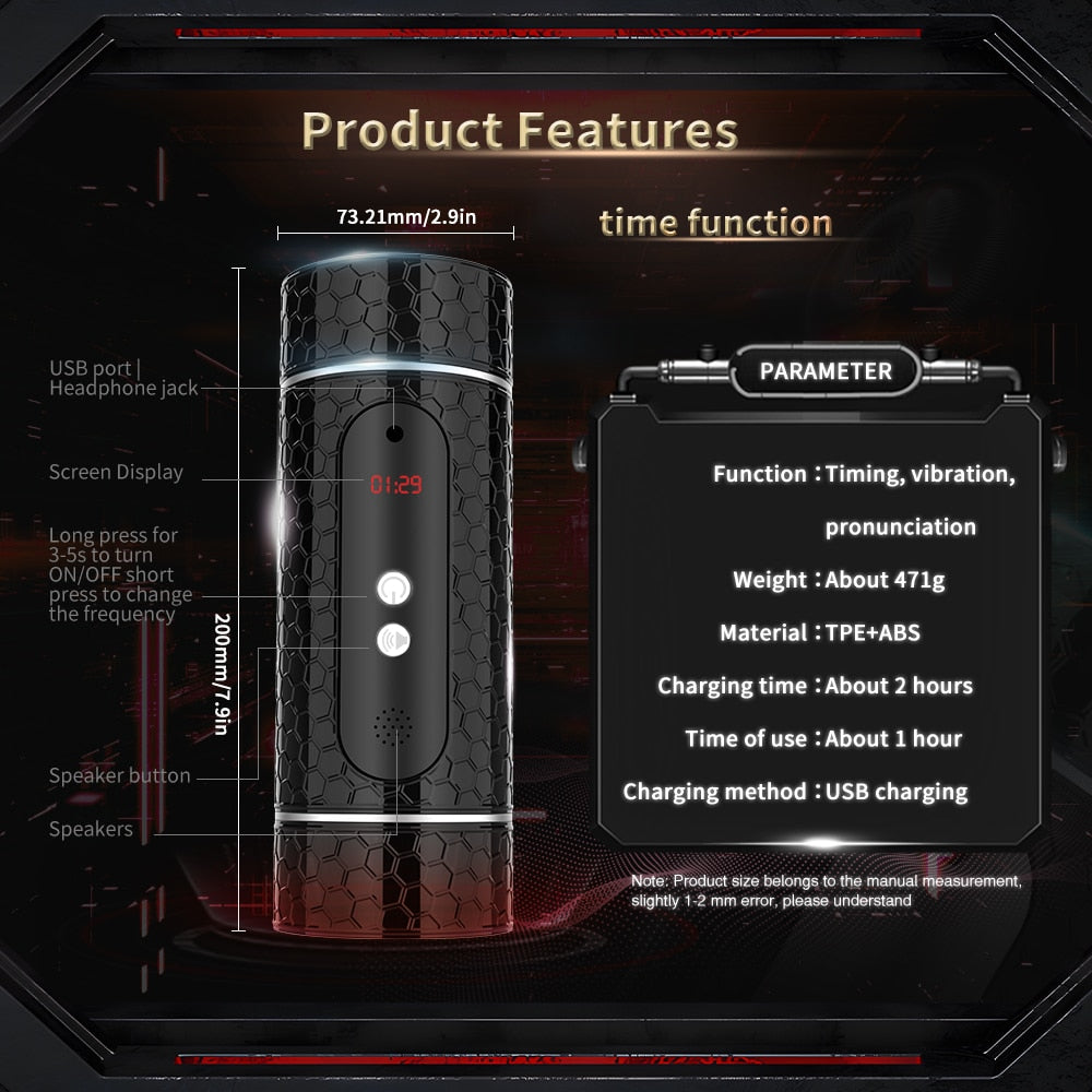 Adult Men Toy. Datecapades Automatic Male Masturbator w/ Moaning Noises.