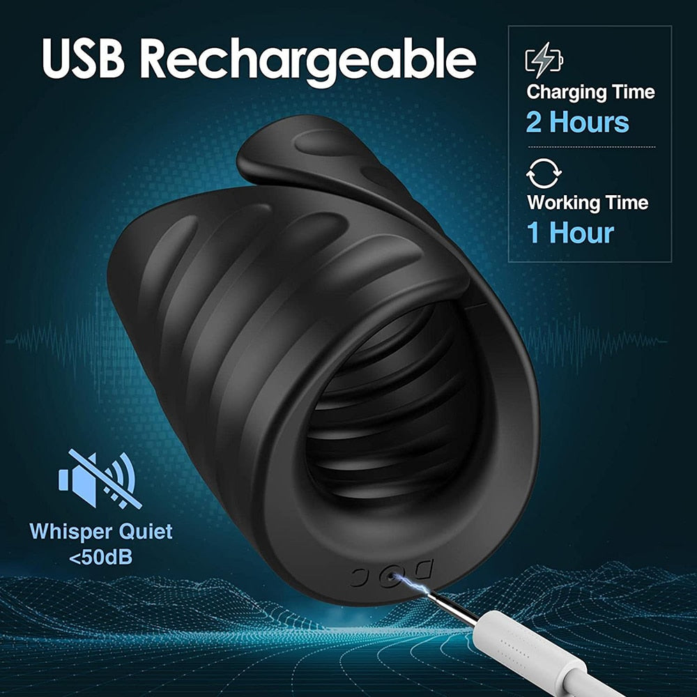 Datecapades "Hold Daddy" Penis Bluetooth Vibrator is USB Rechargeable.