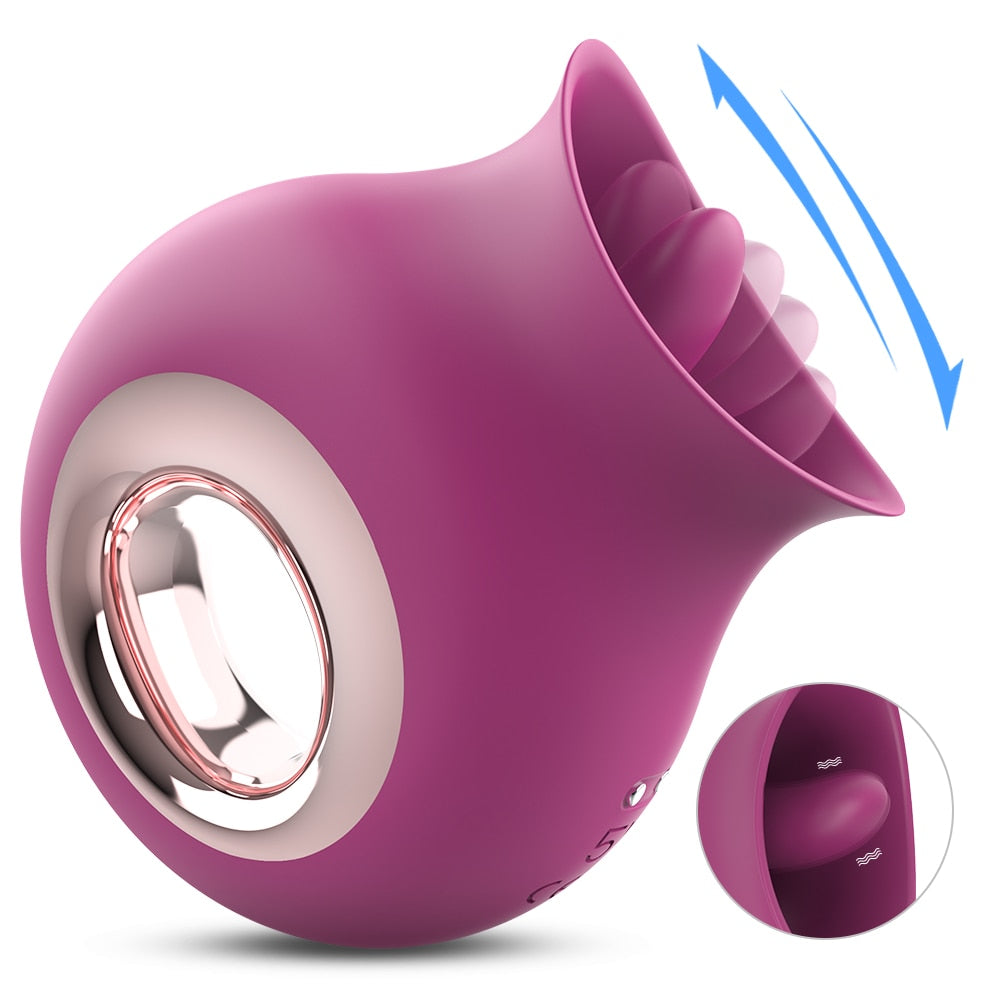 Datecapades Ultimate Licking Massager in Wine.