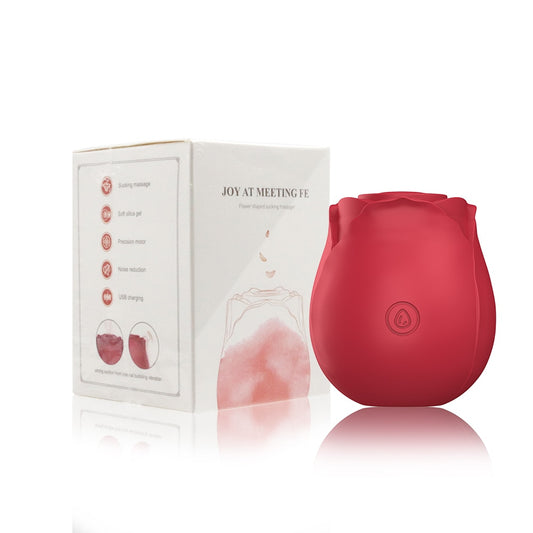 Datecapades Rose Clitoral Vibrator in Red.