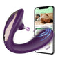 Datecapades "Got me in a Headlock" Powerful Bluetooth APP Vibrator with Tongue Licking Clitoris Stimulator in Purple.