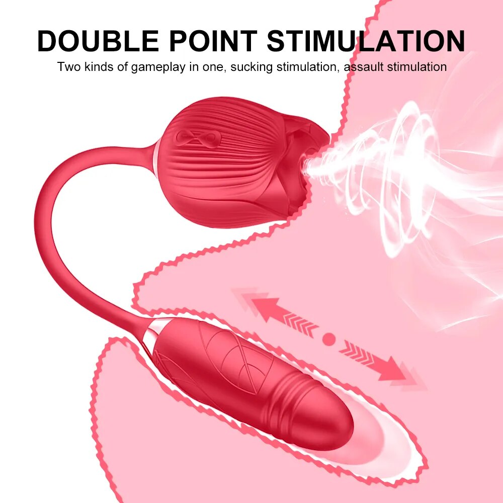 Datecapades 3 in 1 Rose & Thrusting G-Spot Stimulator