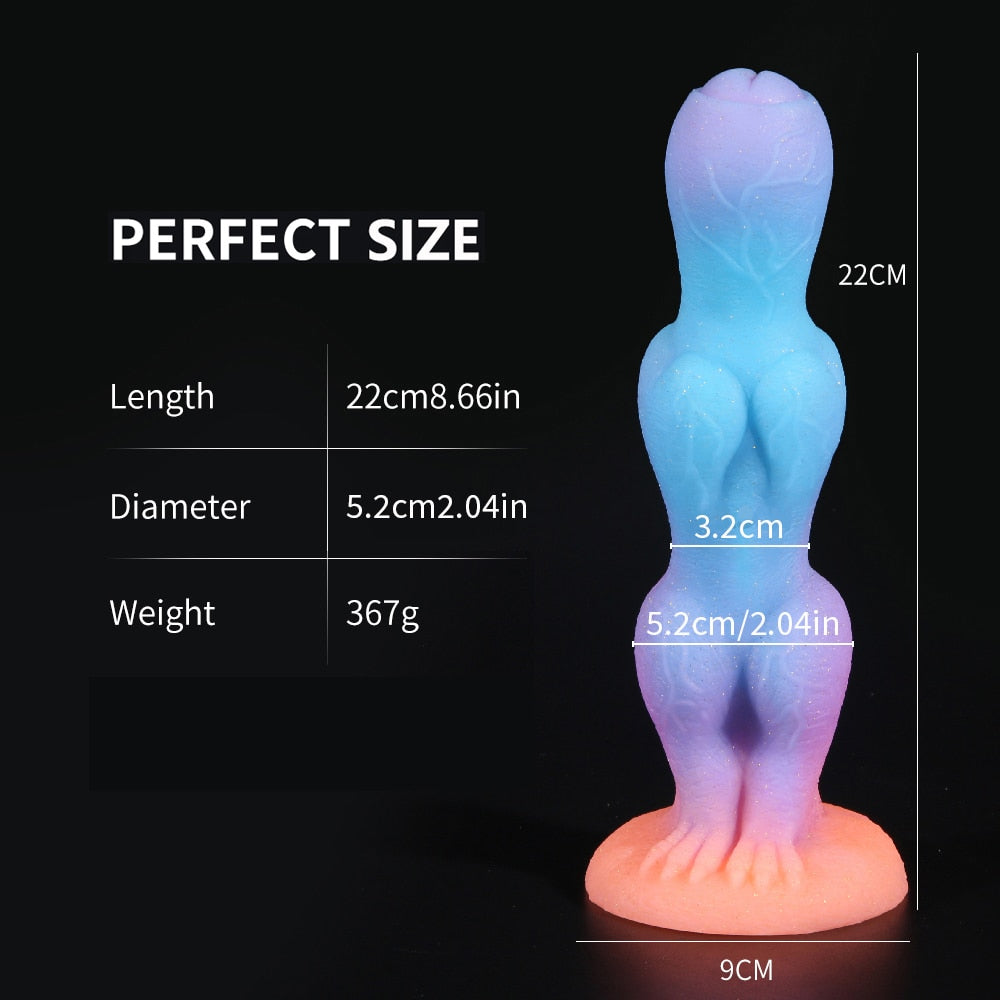 Datecapades Radiant Glow in the Dark Dragon Dildo.