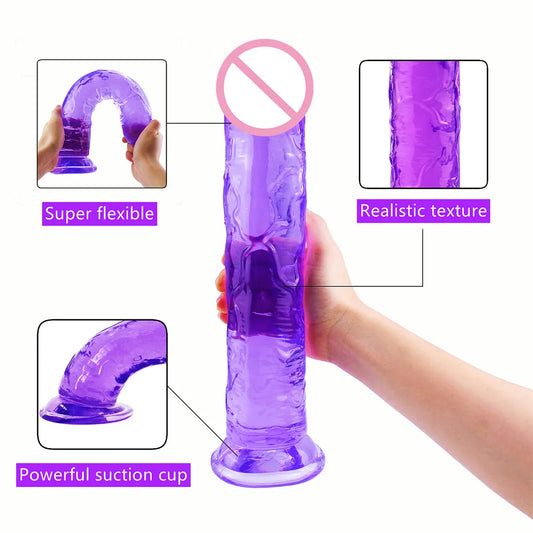 Datecapades Realistic Purple Dildo.