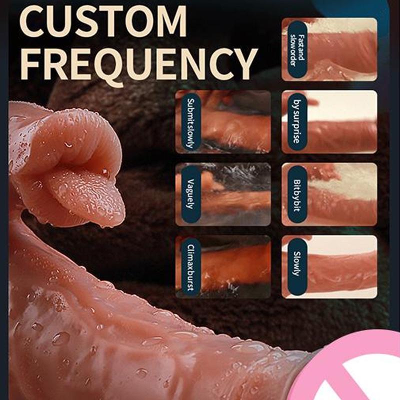 Datecapades Big Dildo with Tongue and Remote Control