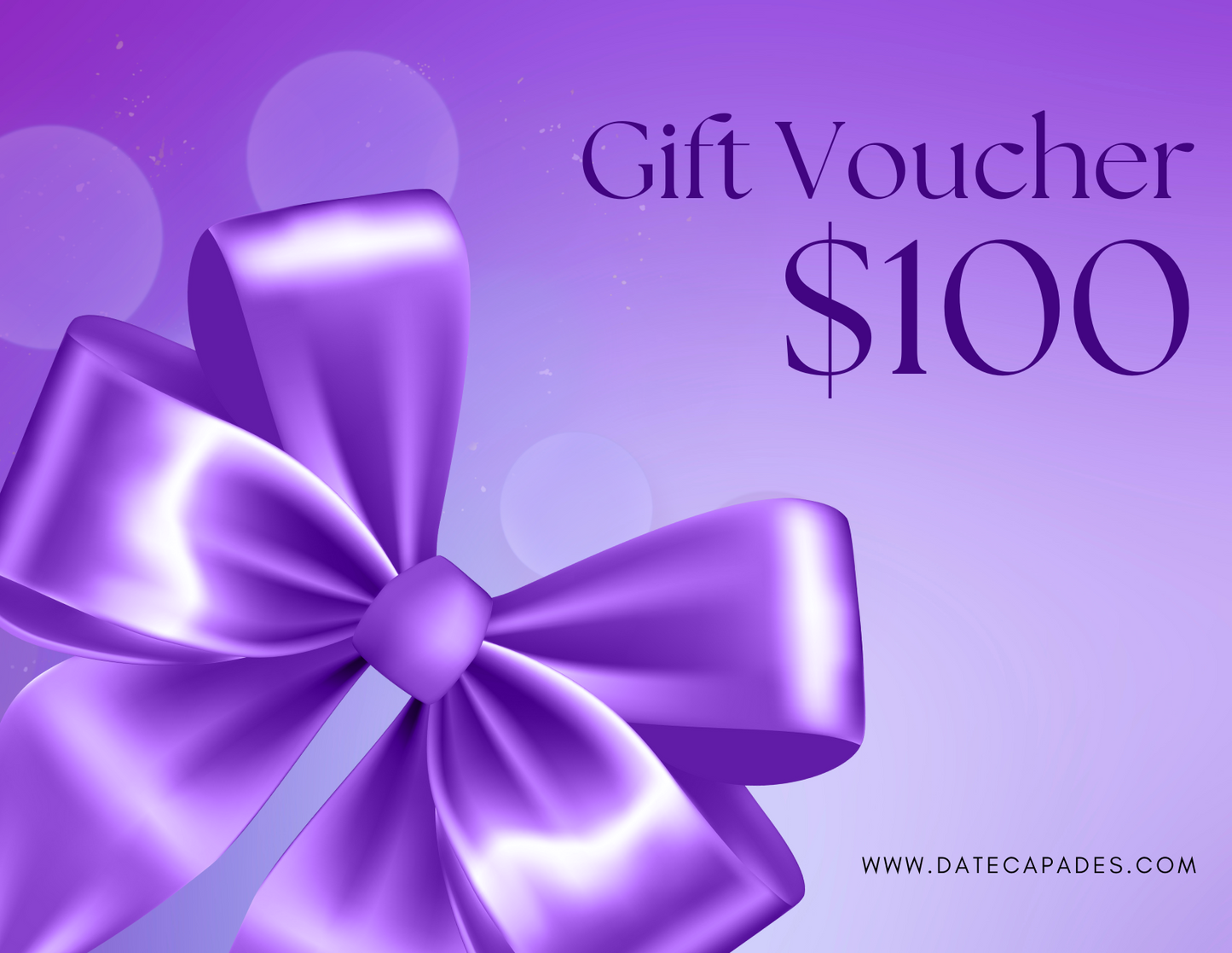 Datecapades $100 Gift Voucher