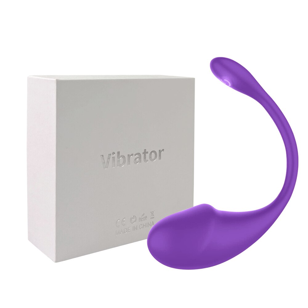 Datecapades "Distant Lover" Bluetooth Vibrating Egg with APP remote control in Purple.