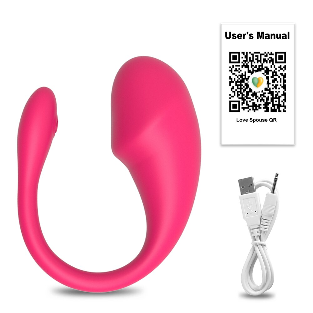 Datecapades "Distant Lover" Bluetooth Vibrating Egg in Pink with APP Remote Control.