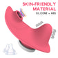 Datecapades Viral Clitoris Sucking Vibrating Panties with Remote Control in Pink has Skin-Friendly Material.