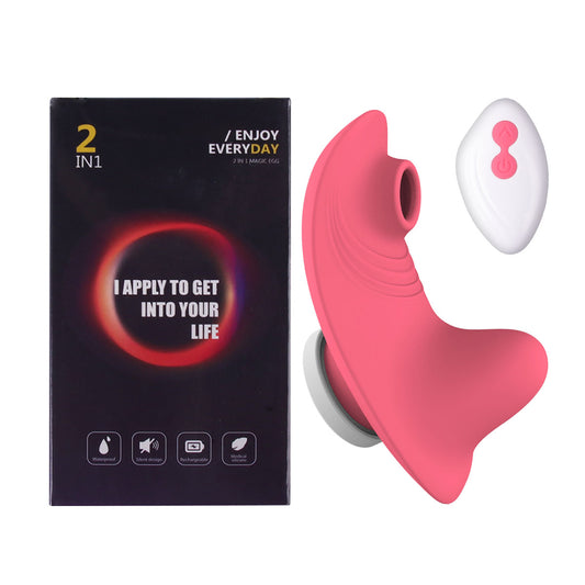 Datecapades Viral Clitoris Sucking Vibrating Panties with Remote Control in Pink.